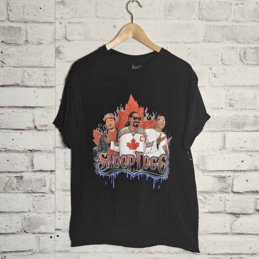Snoop Dogg Graphic Tee Mens Size L Black Rap Hip Hop T Shirt Canada